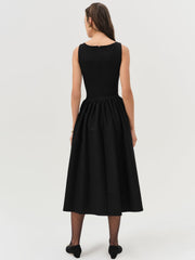 Women Anika Midi Dress - Black