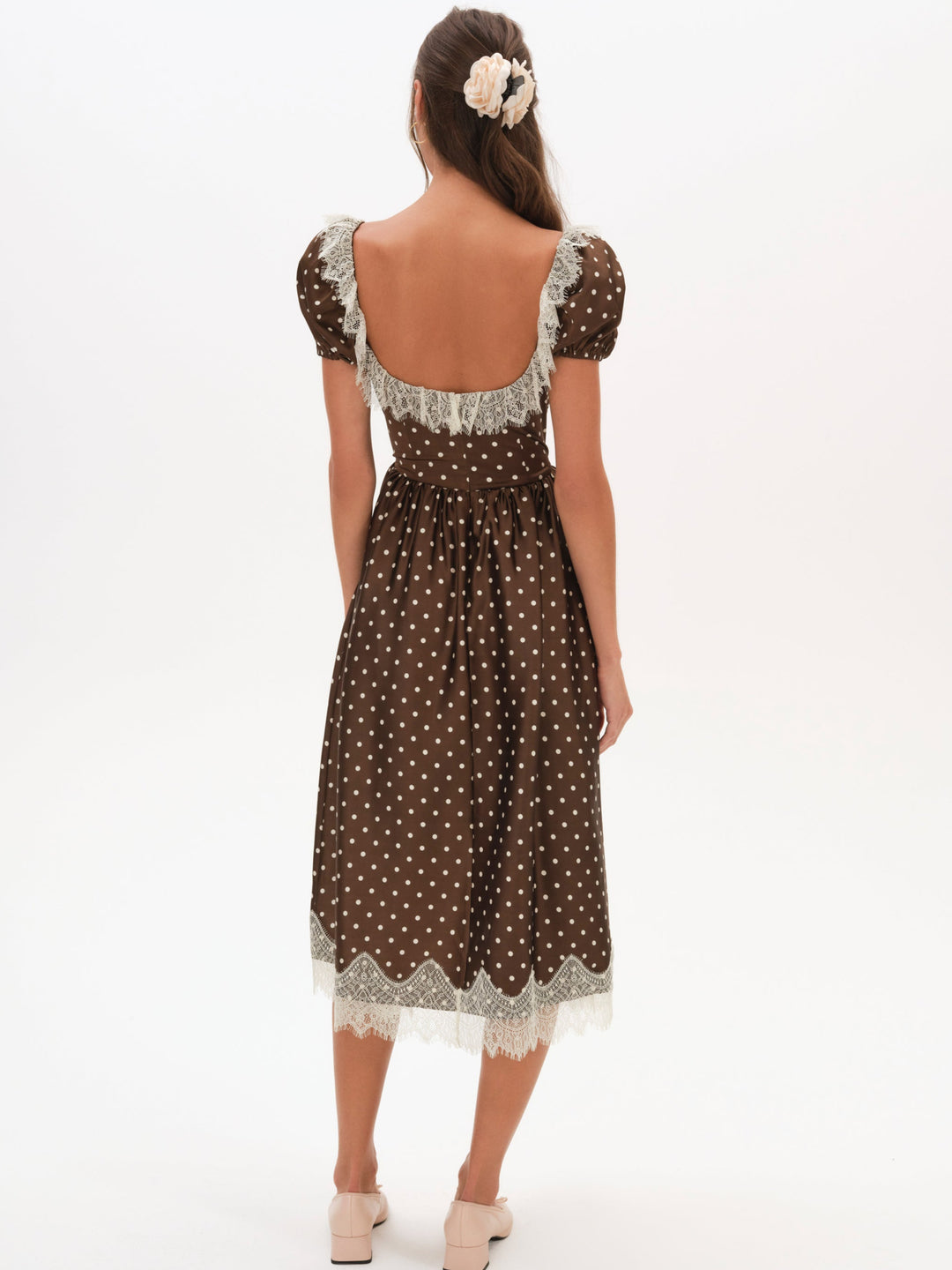 Women Ines Midi Dress - Chocolate