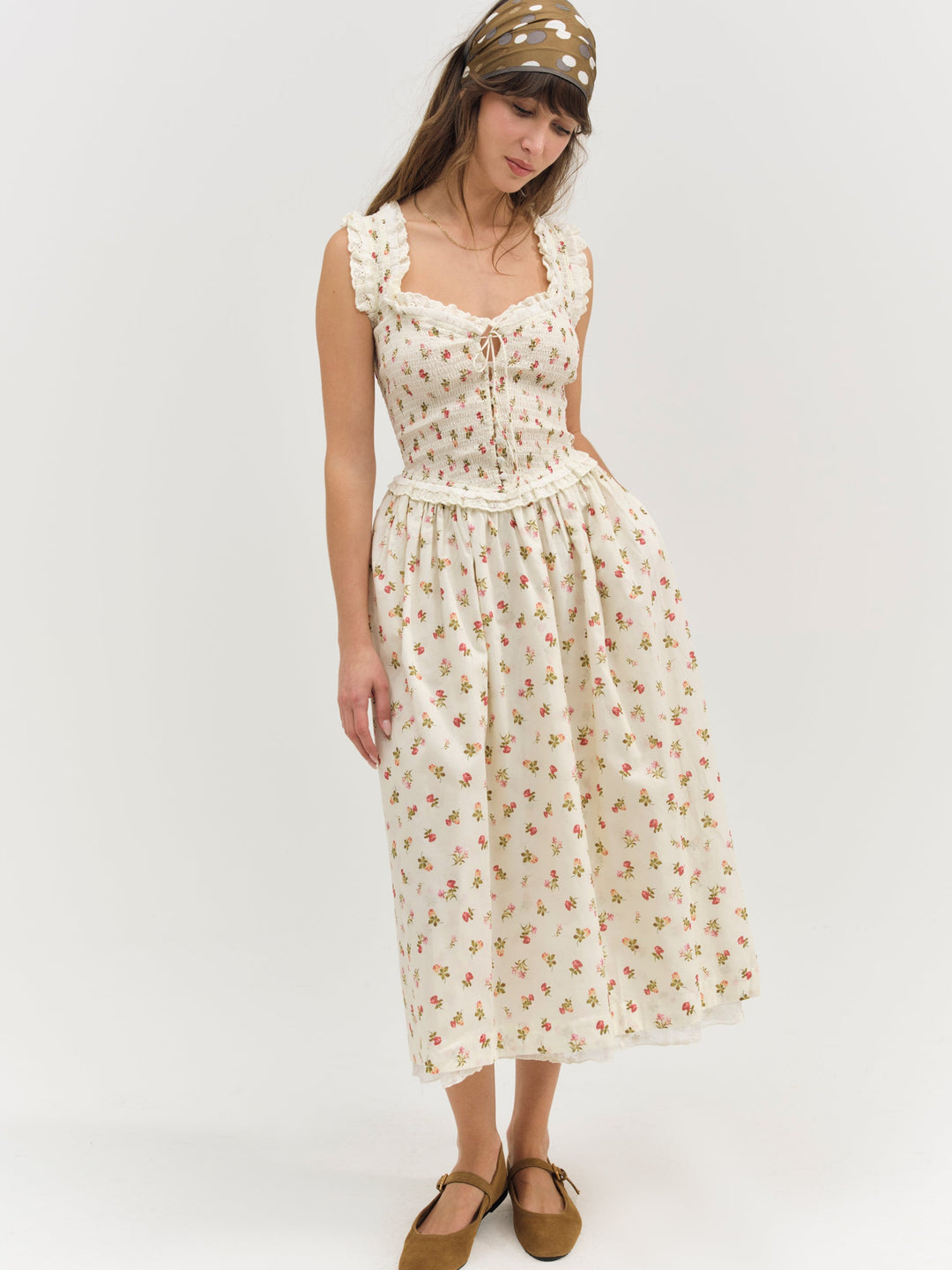 Women Morgan Midi Dress - White