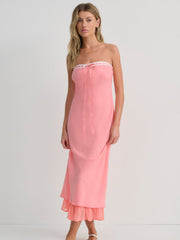 Women Daisy Mae Midi Dress - Coral