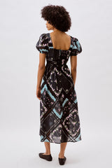 Women Margaret Midi Dress - Black