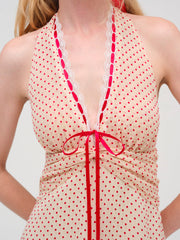 Women Love Dot Midi Dress - Cream
