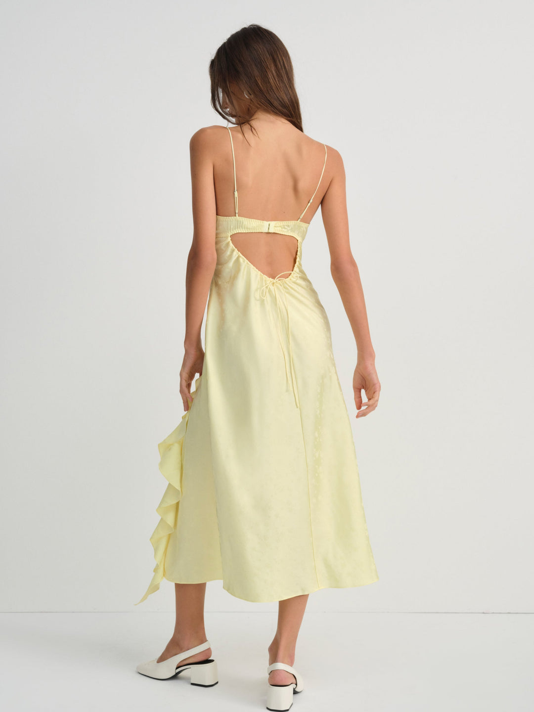Women Chania Midi Dress - Yellow
