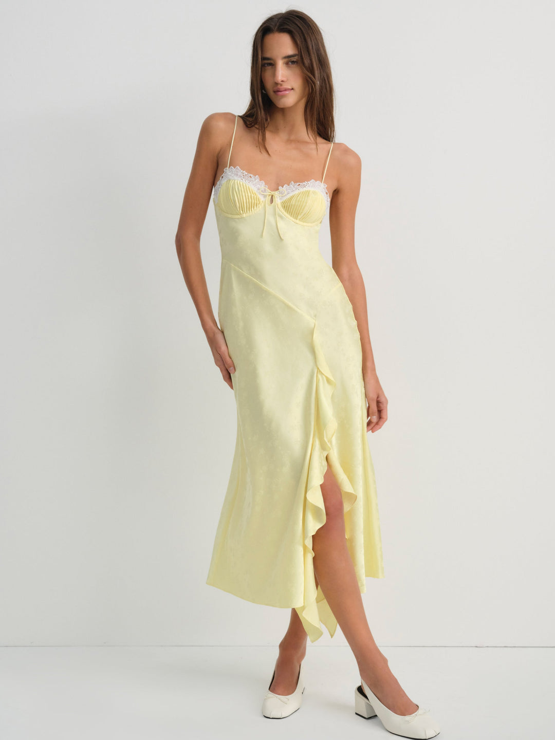 Women Chania Midi Dress - Yellow