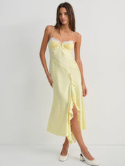 Women Chania Midi Dress - Yellow
