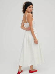 Women Wilhelmina Midi Dress - Cream