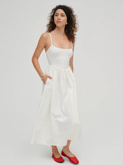 Women Wilhelmina Midi Dress - Cream