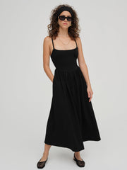 Women Wilhelmina Midi Dress - Black