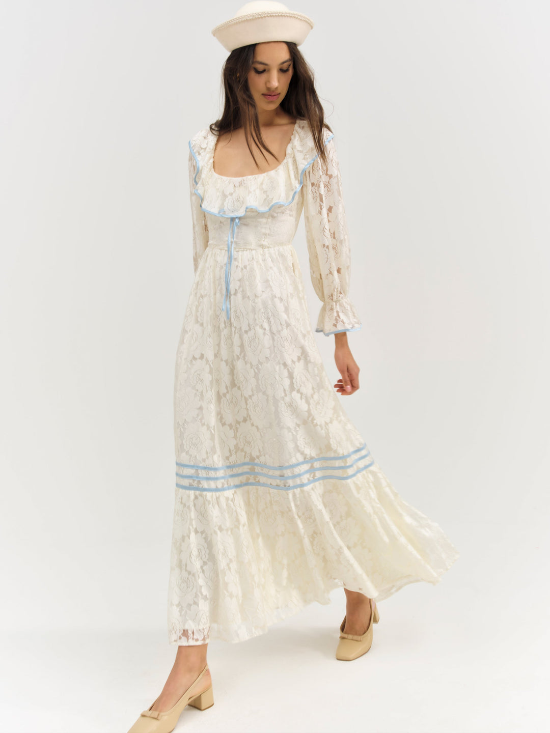 Women Severine Maxi Dress - Cream