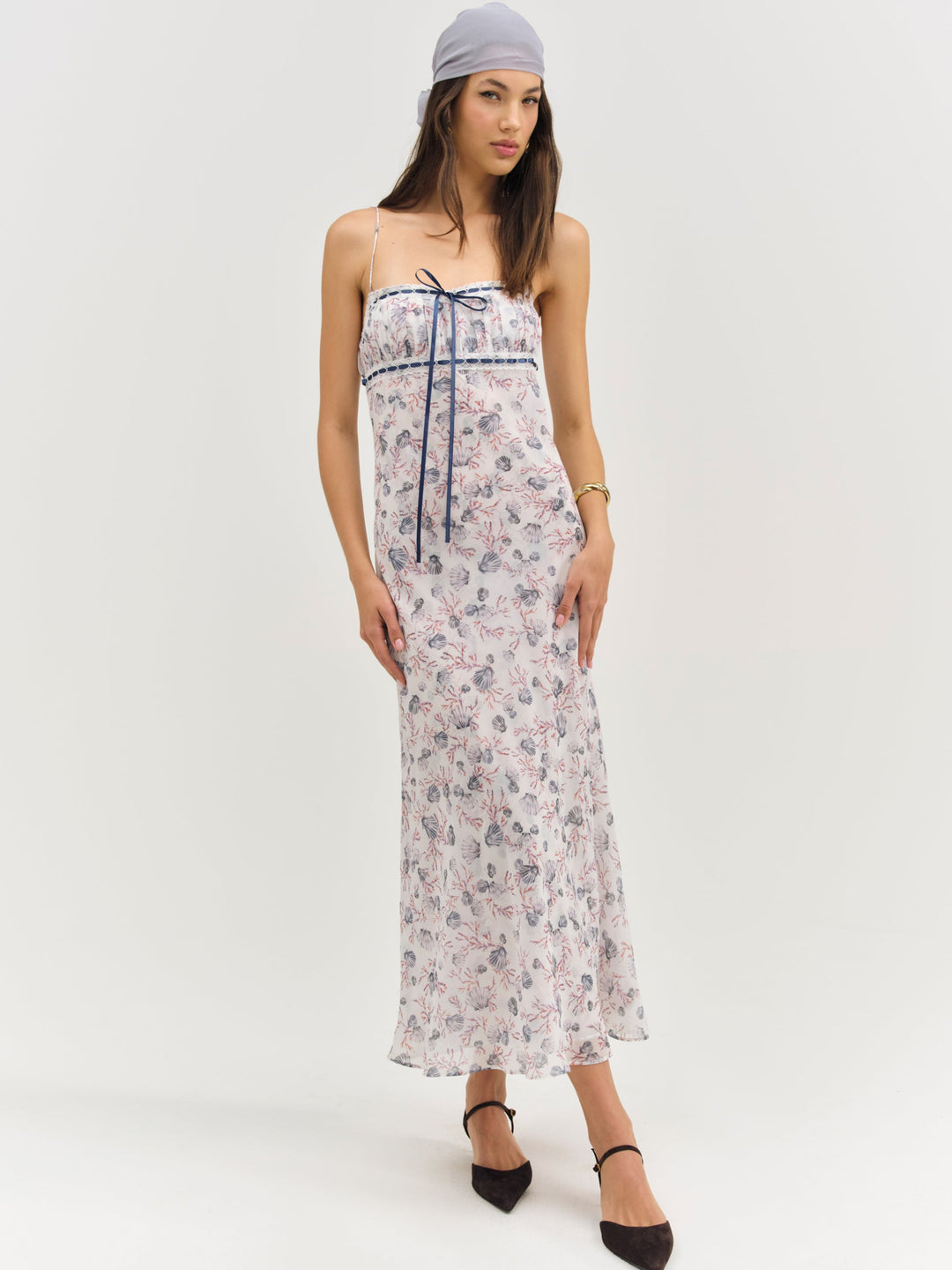 Women Midsummer Midi Dress - White