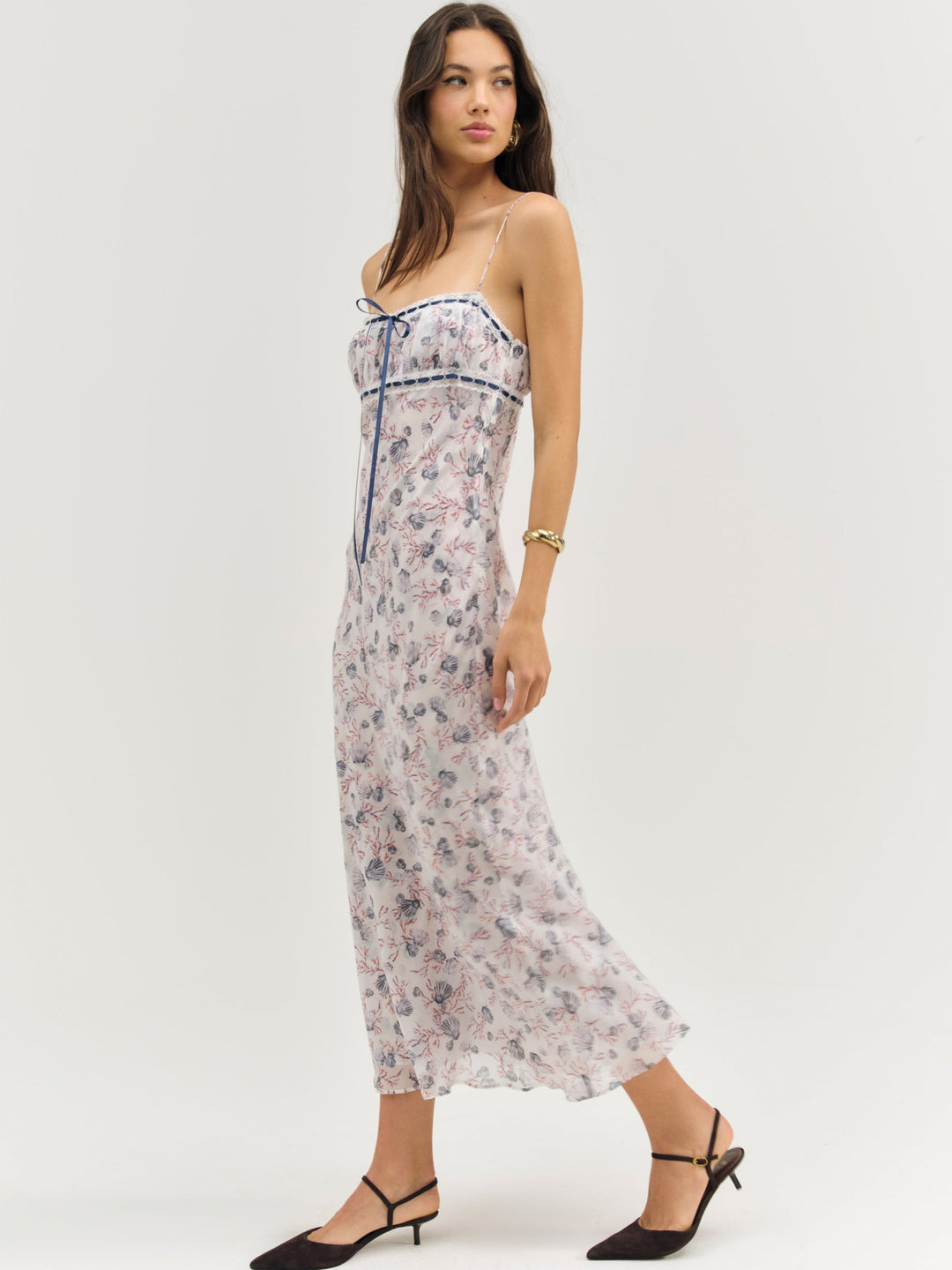 Women Midsummer Midi Dress - White