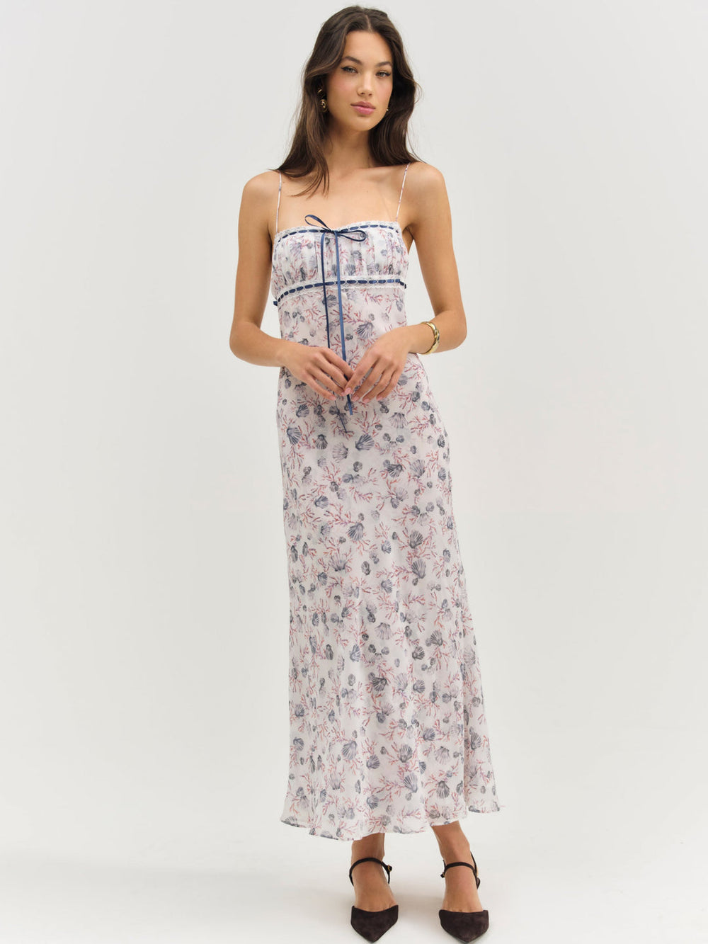 Women Midsummer Midi Dress - White