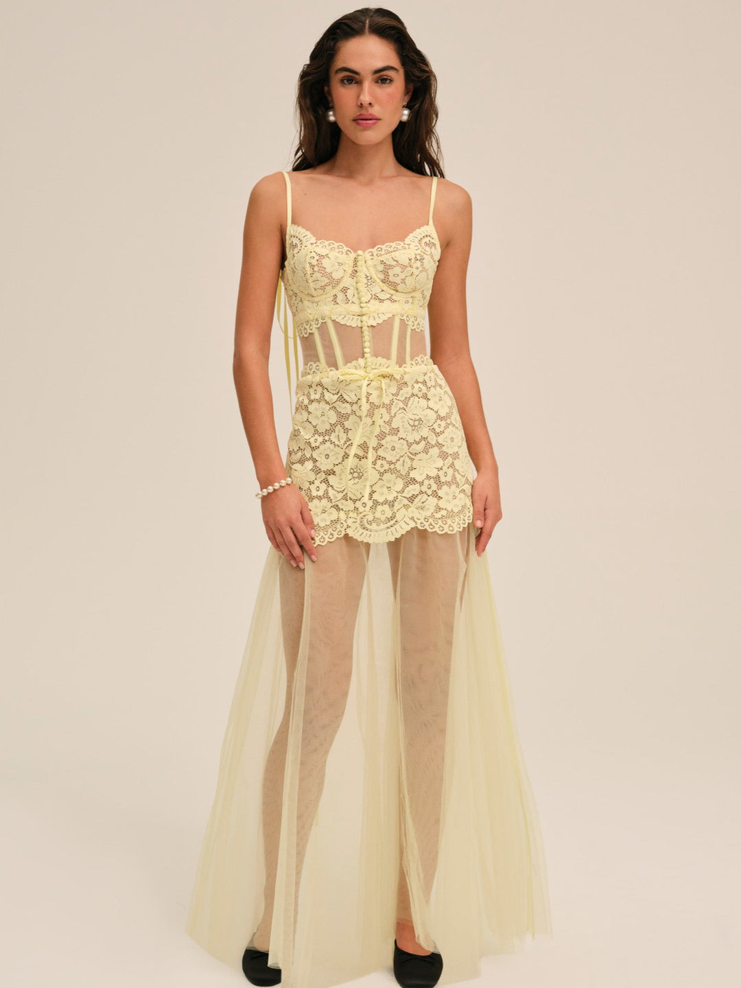 Women Viola Gown - Yellow