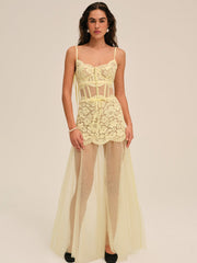 Women Viola Gown - Yellow