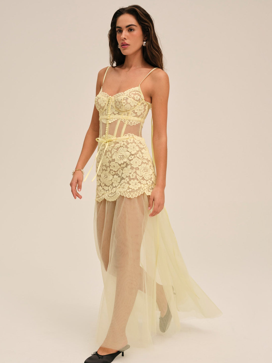 Women Viola Gown - Yellow