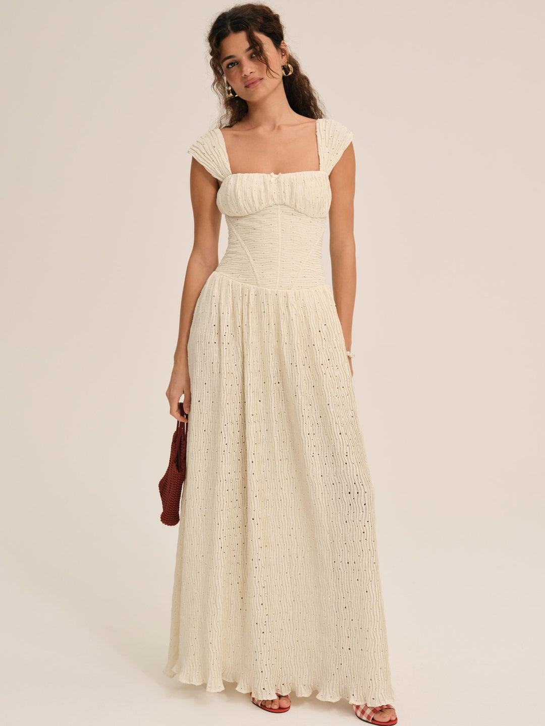 Women Erika Bustier Maxi Dress - Natural