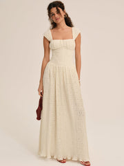 Women Erika Bustier Maxi Dress - Natural