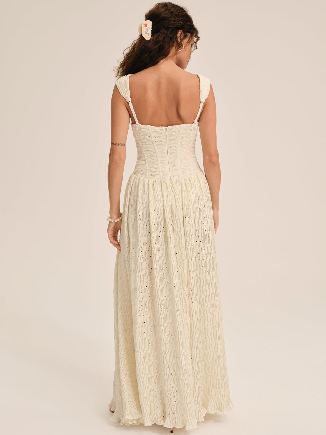Women Erika Bustier Maxi Dress - Natural