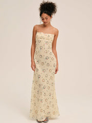 Women Midsummer Maxi Dress - Yellow