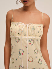 Women Midsummer Maxi Dress - Yellow