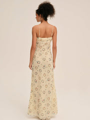 Women Midsummer Maxi Dress - Yellow