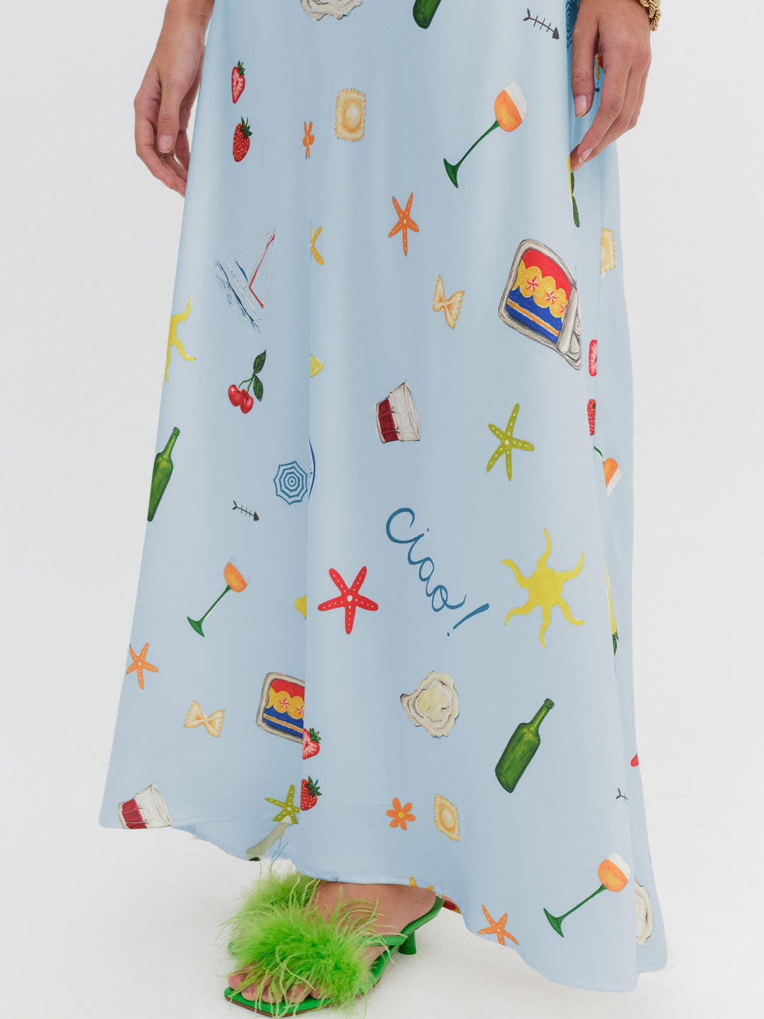 Women Carla Strapless Maxi Dress - Blue