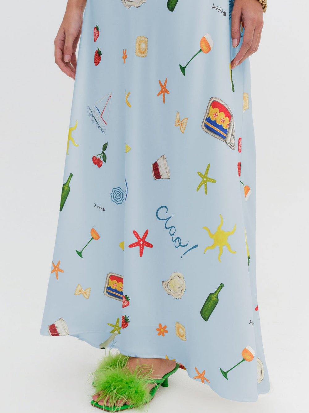 Women Carla Strapless Maxi Dress - Blue