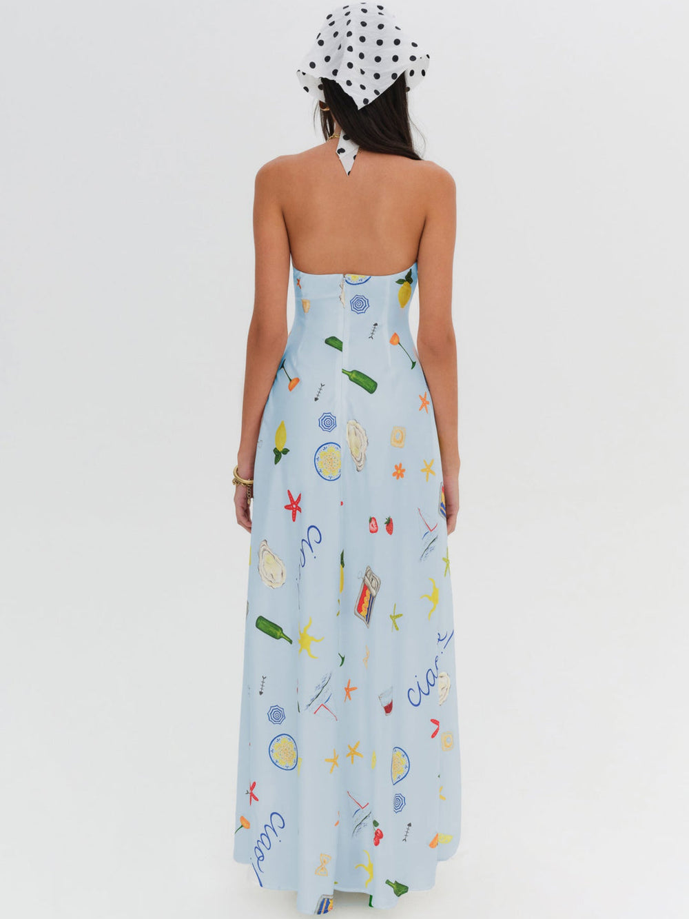 Women Carla Strapless Maxi Dress - Blue