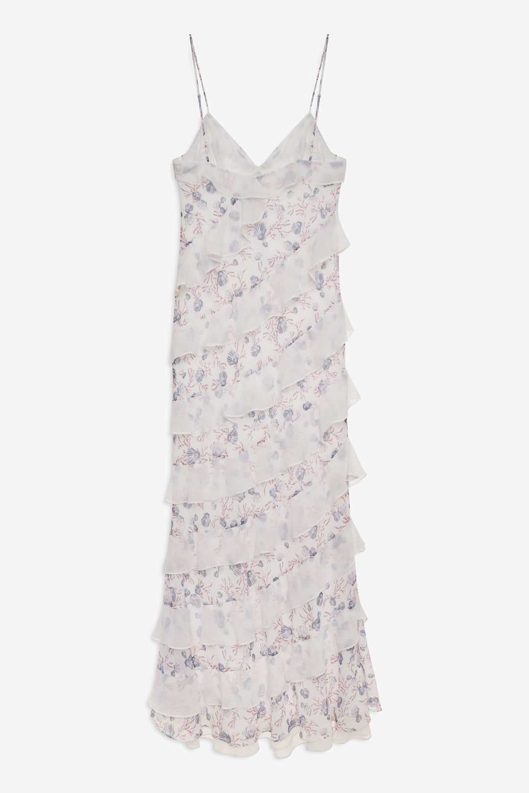 Women Debby Ruffled Maxi Dress - White