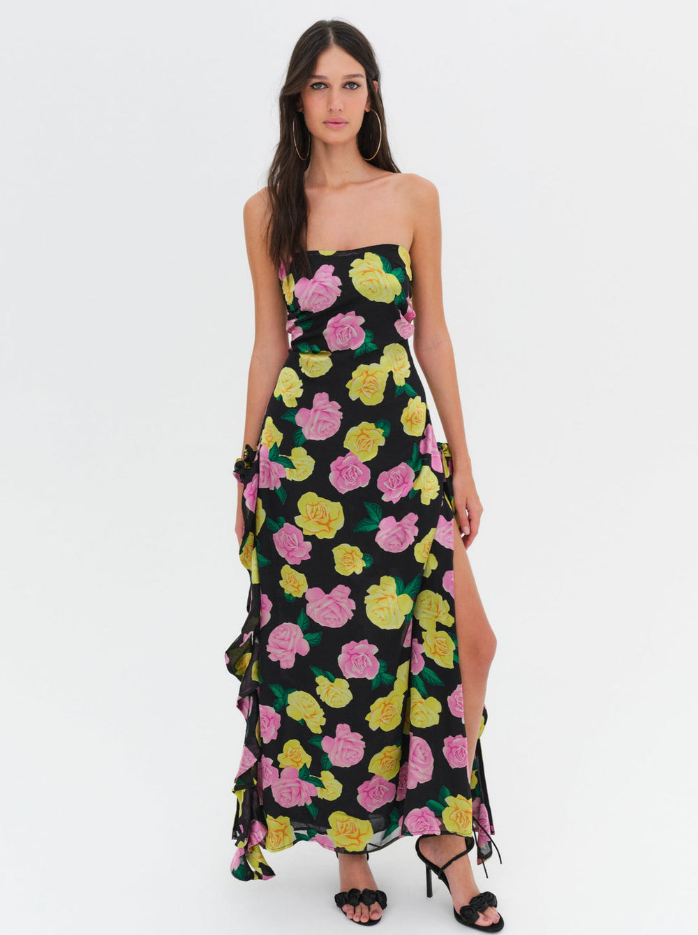 Women Madison Strapless Maxi Dress - Black