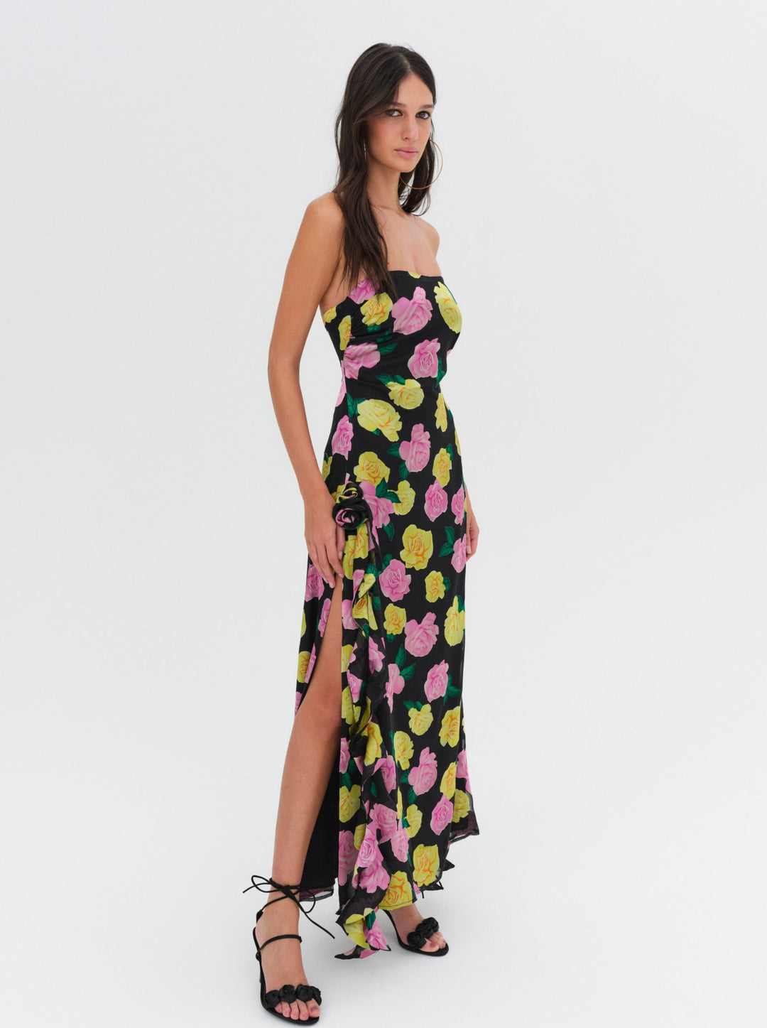 Women Madison Strapless Maxi Dress - Black