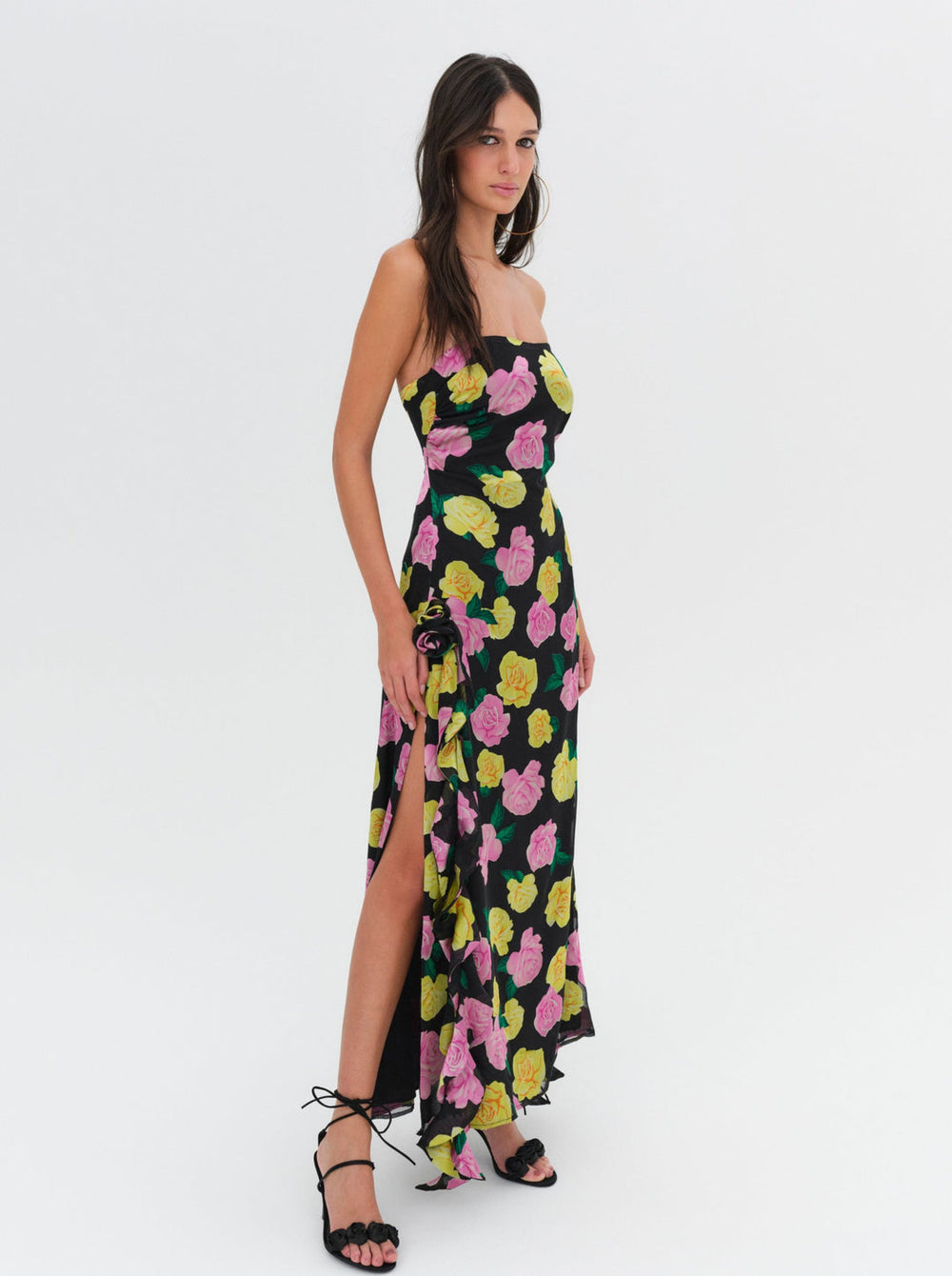 Women Madison Strapless Maxi Dress - Black