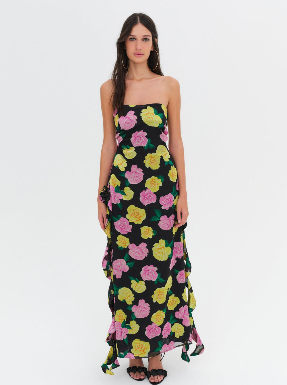 Women Madison Strapless Maxi Dress - Black
